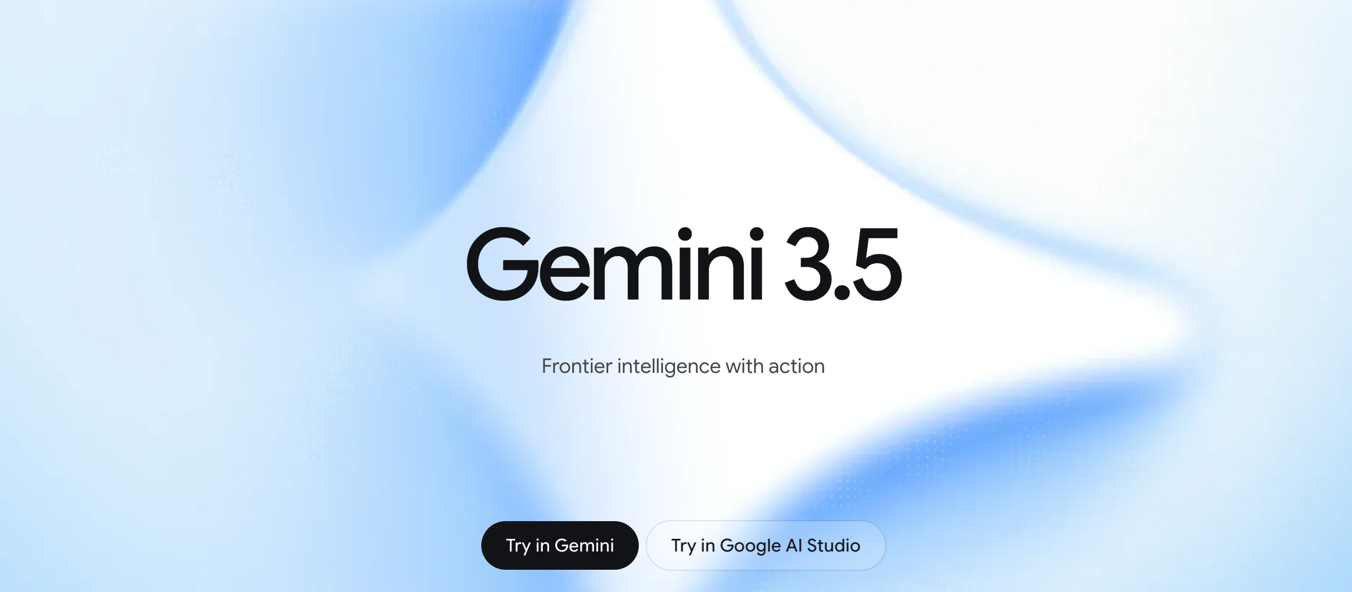 Gemini 3.5 官网首页